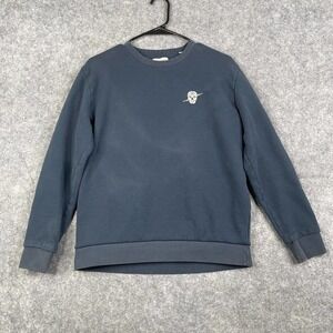 Suspicious Antwerp Sweatshirt Men's Medium Graphic Skull Crew Neck Pullover